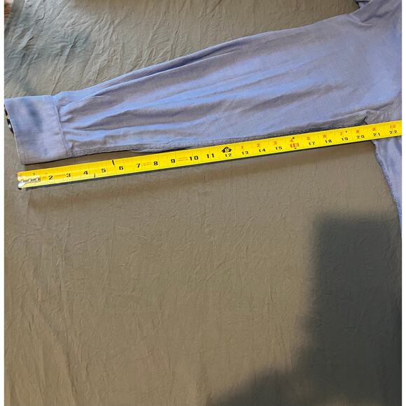 Hammer Made Men’s Dress Shirt 44 Blue Micro-Check Pattern Modern Fit - Picture 5 of 7